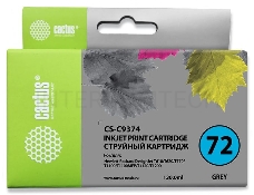 Картридж струйный Cactus CS-C9374 серый для №72 HP DesignJet T610/T620/T770/T1100 (130ml)