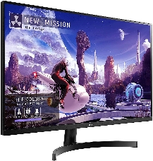 Монитор 27 LG 27QN600-B Black (IPS, LED, Wide, 2560x1440, 75Hz, 5ms, 178°/178°, 350 cd/m, 1000:1, +DP, +2хHDMI, +MM, )