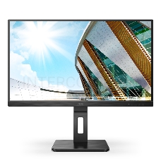 МОНИТОР 23.8 AOC 24P2QM Black с поворотом экрана (VA, 1920x1080, 75Hz, 4 ms, 178°/178°, 300 cd/m, 20M:1, +DVI, +HDMI)