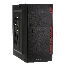 Корпус Minitower Exegate QA-410 Black, mATX, <XP350, Black, 120mm> 2*USB, Audio