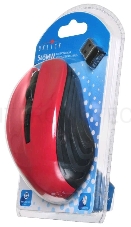 Мышь Oklick 545MW черный/красный оптическая (1600dpi) беспроводная USB (3but)