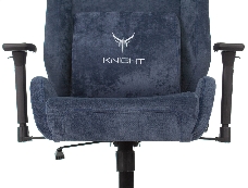 Кресло игровое Knight N1 Fabric синий Light-27 с подголов. крестовина металл