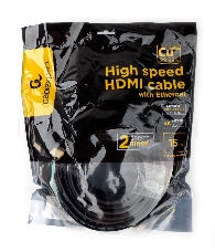 Кабель HDMI Cablexpert CCF2-HDMI4-15M, 15м, v1.4, 19M/19M, черный, позол.разъемы, экран, 2 ферр кольца, пакет