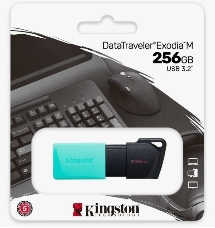 Флеш Диск Kingston 256Gb DataTraveler DTXM DTXM/256GB USB3.2 черный/зеленый