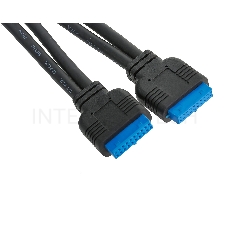 Планка USB на переднюю панель Exegate U3H-617, 3,5, 1*USB3.0+1*TypeC, черная, подсоед-е к мат. плат