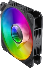 Кулер для корпуса ПК Gamemax FN-12Rainbow-C9-Infinity, 12CM ARGB Rainbow Infinity, frame with reflective design, 3pin+4Pin connector