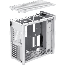 Корпус GameMax Spark Pro Full White без БП (Midi Tower, ATX, Белый, USB3.0+Type C, Зак. стекло)