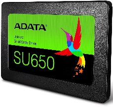 Накопитель SSD ADATA 256GB SU650 <ASU650SS-256GT-R> 2.5 (SATA3, up to 520/450MBs, 3D NAND, 140TBW)