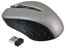 Мышь Oklick 545MW черный/серый оптическая (1600dpi) беспроводная USB (4but)