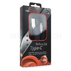 Кабель USB 2.0 Cablexpert CC-P-USBC02Bl-1.8M, AM/Type-C, серия Platinum, длина 1.8м, синий, блистер