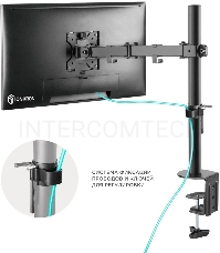 Кронштейн ONKRON D121E для монитора 13-32 настольный, чёрный