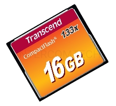 Флеш карта CF 16Gb 133x Type I Transcend (TS16GCF133)