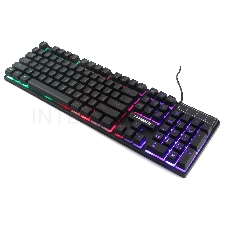 Клавиатура игровая Гарнизон GK-200GL, подсветка, USB, черный, антифант и мех. клав,12 доп ф-ц., каб 1,5м