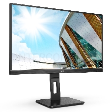 МОНИТОР 23.8 AOC 24P2QM Black с поворотом экрана (VA, 1920x1080, 75Hz, 4 ms, 178°/178°, 300 cd/m, 20M:1, +DVI, +HDMI)