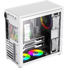 Корпус GameMax Spark Pro Full White без БП (Midi Tower, ATX, Белый, USB3.0+Type C, Зак. стекло)