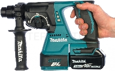 Перфоратор Makita DHR242RFE Перфоратор, ак б\щет,SDS+,{18В,2х3Ач Li-ion,3реж,2.4Дж,0-4700у\м,3.3кг,чем,подсвет,совмест с 4Ач Li-ion}