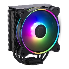 Кулер для процессора Cooler Master Hyper 212 Halo Black (150W, 4-pin, 154mm, tower, Al/Cu, fans: 1x120mm/51.88CFM/27dBA/2050rpm, Black, 1700/1200/115x/AM4/AM5)