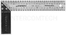 Угольник STAYER PROFI столярный, гравированная шкала, нержавеющее полотно 37мм, 250мм [3431-25_z01]
