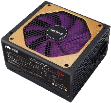 Блок питания для ПК 1000 Ватт/ PSU HIPER HPG-1000FM (1000W 80+Gold, 14cm Fan, 220V input, Efficiency 90%, Modular, Black) BOX