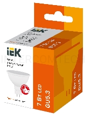 Лампа Iek LLE-MR16-7-230-30-GU5 светодиодная ECO MR16 софит 7Вт 230В 3000К GU5.3 IEK