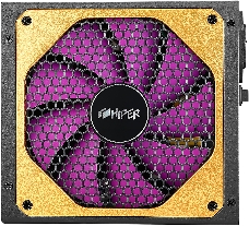 Блок питания для ПК 1000 Ватт/ PSU HIPER HPG-1000FM (1000W 80+Gold, 14cm Fan, 220V input, Efficiency 90%, Modular, Black) BOX