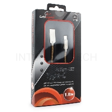 Кабель USB 2.0 Cablexpert CC-P-USBC02Gd-1.8M, AM/Type-C, серия Platinum, длина 1.8м, золотой, блистер