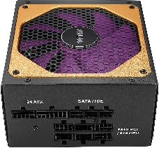 Блок питания для ПК 1000 Ватт/ PSU HIPER HPG-1000FM (1000W 80+Gold, 14cm Fan, 220V input, Efficiency 90%, Modular, Black) BOX