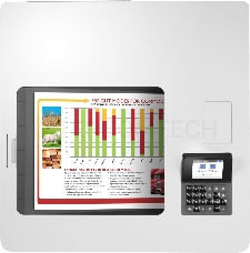 Принтер HP Color LaserJet Enterprise M554dn, (цветной, A4, 1200dpi, 33ppm, 1Gb+4Gb eMMC, Duplex, Lan, USB)