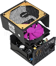 Блок питания для ПК 1000 Ватт/ PSU HIPER HPG-1000FM (1000W 80+Gold, 14cm Fan, 220V input, Efficiency 90%, Modular, Black) BOX