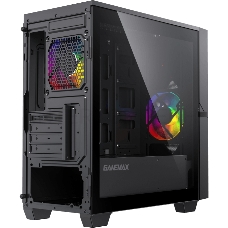 Корпус GameMax Cyclops BG без БП (Midi Tower, ATX, Черно-серый., 1*USB2.0 + 1*USB3.0, 2*120мм)