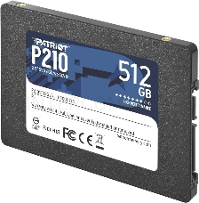 Накопитель SSD Patriot P210 512GB, SATA 2.5, P210S512G25, 520/430, RET