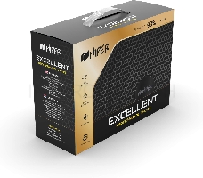 Блок питания для ПК 1000 Ватт/ PSU HIPER HPG-1000FM (1000W 80+Gold, 14cm Fan, 220V input, Efficiency 90%, Modular, Black) BOX