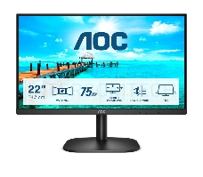 Монитор 21.5 АОС 22B2D [16:9] 1920х1080(FHD) VA, nonGLARE, 250cd/m2, H178°/V178°, 3000:1, 20M:1, 16.7M, 4ms, VGA, DVI, Tilt, 3Y, Black