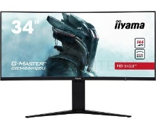 Монитор жидкокристаллический Iiyama Монитор LCD 34 [21:9] 3440x1440(UWQHD) VA, Curved, nonGLARE, 400cd/m2, H178°/V178°, 3000:1, 80M:1, 16.7M, 1ms, VGA, 2xHDMI, 2xDP, USB-Hub, Height adj, Pivot, Tilt, Swivel, Speakers, 3Y, Black