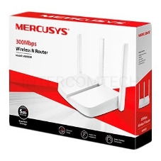 Маршрутизатор Mercusys MW305R Wi-Fi роутер 300 Мбит/с 2,4 ГГц, 1 порт WAN 10/100 Мбит/с + 4 порта LAN 10/100 Мбит/с, 2 фиксированные антенны