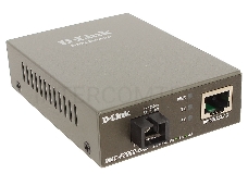 Сетевое оборудование D-Link DMC-F20SC-BXD/A1A WDM медиаконвертер с 1 портом 10/100Base-TX и 1 портом 100Base-FX с разъемом SC (ТХ: 1550 нм; RX: 1310 нм ) для одномодового оптического кабеля (до 20 км)