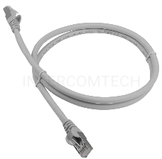 Кабель Патч-корд Lanmaster FTP LAN-PC45/S6A-5.0-GY вилка RJ-45-вилка RJ-45 кат.6А 5м серый LSZH (уп.:1шт)