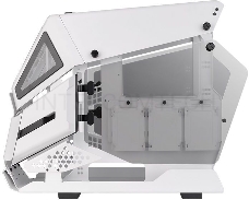 Корпус без блока питания Thermaltake AH T200 Snow/White/Win/SPCC/5mm Tempered Glass*2