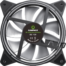 Кулер для корпуса ПК Gamemax FN-12Rainbow-Q-Infinity, 12CM ARGB Rainbow Infinity, Quad-ring, 3pin+4Pin connector
