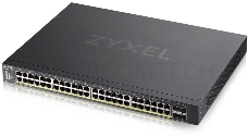 Коммутатор ZYXEL XGS1930-52HP Hybrid Smart L2+ switch PoE+ Zyxel Nebula Flex, 48xGE PoE+, 4xSFP+, budget PoE 375W, Standalone / cloud management