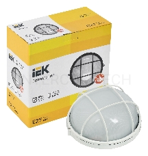 Светильник Iek LNPP0-1102-1-100-K01 НПП1102 белый/круг с реш. 100Вт IP54  ИЭК