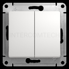 Механизм выключателя 2-кл. СП GLOSSA 10А IP20 10AX бел. SchE GSL000151