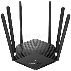 Роутер Mercusys AC1900 Wireless AC Gigabit Router, 600 Mbps at 2.4 GHz + 1300 Mbps at 5 GHz, 6×5dBi Fixed External Antennas with Beamforming, 2× G LAN Ports, 1× G WAN Port, Access Point Mode, 3X3 MU-MIMO, Parental Controls, Guest Network, Smart Connect