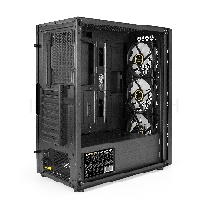 Корпус Miditower ExeGate EVO-9202-NPX500 (ATX, БП 500NPX с вент. 12 см, с окном, 1*USB+1*USB3.0, аудио, 3 вент. 12см с RGB подсветкой)