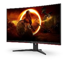 Монитор AOC 31.5 16:9 2560х1440(WQHD) VA, Curved, nonGLARE, 300cd/m2, H178°/V178°, 3000:1, 80M:1, 16.7M, 1ms, VGA, 2xHDMI, DP, Height adj, Pivot, Tilt, Swivel, 3Y, Black