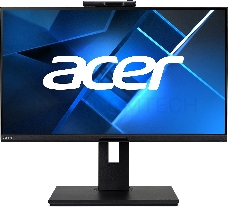Монитор 23.8 ACER (Ent.)  B248Ybemiqprcuzx, IPS, 1920x1080, 75Hz, 178°/178°, 4ms, 250nits, HDMI + DP + Type-C + DP Out + RJ45 + USB3.0x4 + USB-B(2up 4down) + Webcam + Колонки 2Wx2, HDR 10, HAdj 150mm