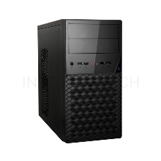 Корпус Exegate EX284028RUS Minitower BA-203U Black, mATX, <AA350, 80mm>, 2*USB+1*USB3.0, Audio