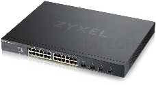 Коммутатор ZYXEL XGS1930-28HP Hybrid Smart L2+ switch PoE+ Zyxel Nebula Flex, 24xGE PoE+, 4xSFP+, budget PoE 375W, Standalone / cloud management