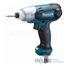 Дрель-шуруповерт Makita TD0101F Шуруповерт уд,{230Вт,0-3200у\м,6-ти гран 6.35,100Нм,0.99кг,кор,M4-M14,бита Philips,подсветка}