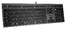Клавиатура A4Tech Fstyler FX50 серый USB slim Multimedia (FX50 GREY)